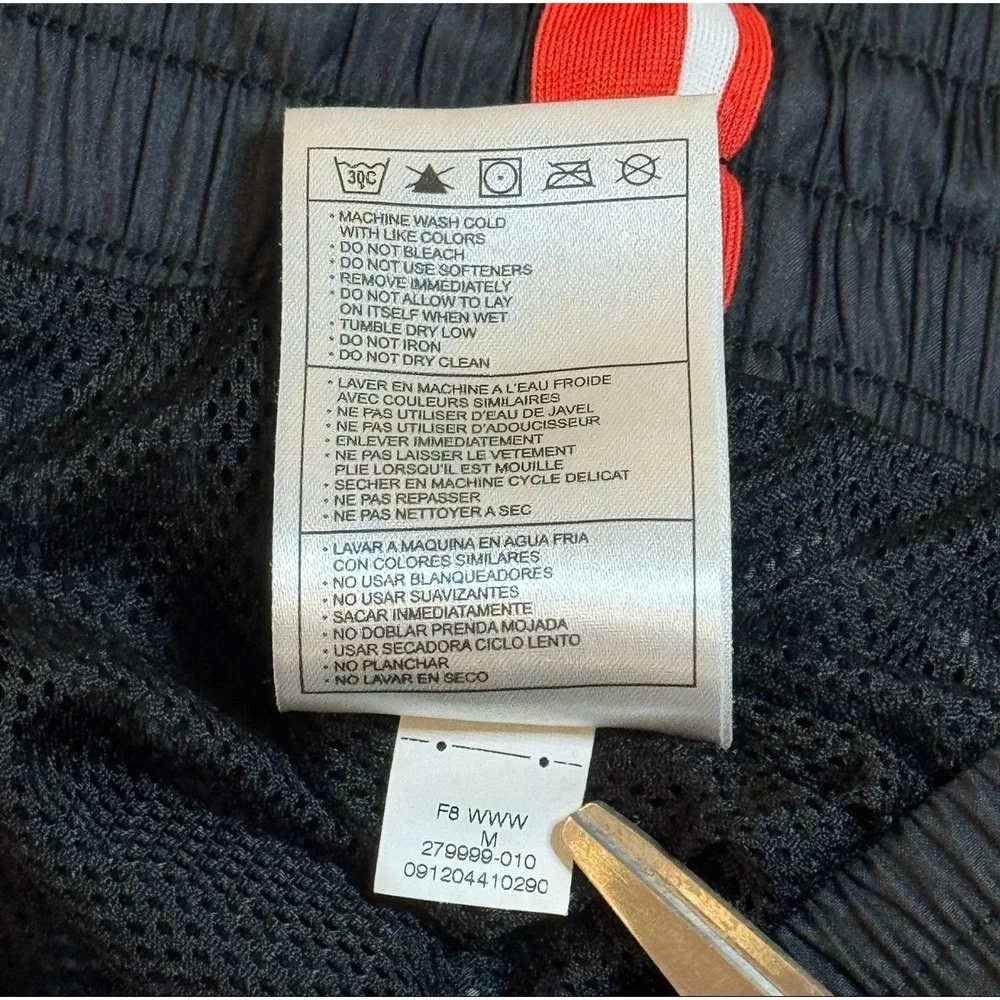 Vintage Y2K Nike Black Striped Baggy Skate Packable Track Pants Sweatpants Men M - Picture 7 of 12